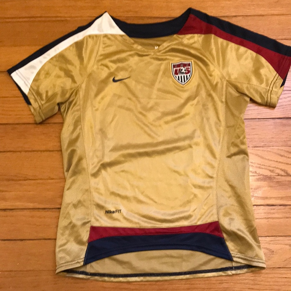 Gold Nike Fit Youth Soccer Jersey